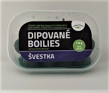 Dipované boilies - švestka 110g